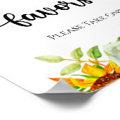 Poster Tournesol faveurs s'il vous plaît prendre une affi (Coin)