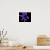 Poster Tournesol Fleur Violet Abstrait (Cuisine)