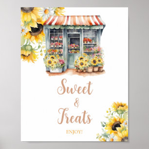 Poster Tournesol Hors Du Marché Fête des mariées Douce