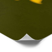 Poster Tournesol jaune macro (Coin)