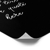 Poster tournesol jaune sur noir ajouter votre propre text (Coin)