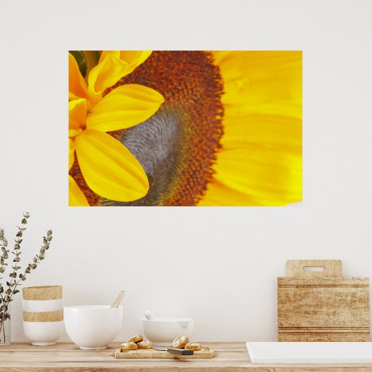 Poster Tournesol Macro (Cuisine)