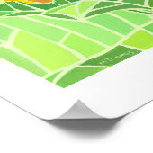 Poster Tournesol mosaïque (Coin)