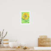 Poster Tournesol mosaïque (Cuisine)