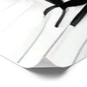 Poster Tournesol noir et blanc (Coin)