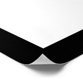 Poster Tournesol noir et blanc (Coin)