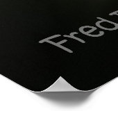 Poster Tournesol noir Vignette (Coin)