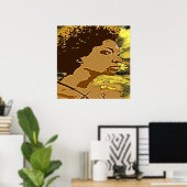 Poster tournesol ocun (Bureau à domicile)