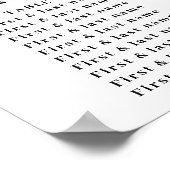 Poster Tournesol Or Géométrique Rustique Mariage élégant (Coin)