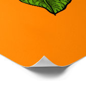 Poster Tournesol orange (Coin)