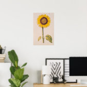 Poster Tournesol ou Helianthus (Bureau à domicile)