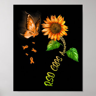 Poster Tournesol papillon RSD Sensibilisation aux SPRC
