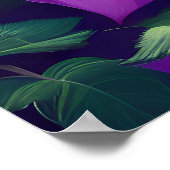 Poster Tournesol peint en violet (Coin)