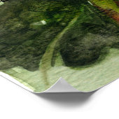 Poster Tournesol rouge 5 aquarelle peinture Imprimer/post (Coin)