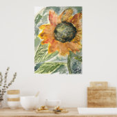 Poster tournesol rustique (Cuisine)