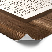 Poster Tournesol rustique et Mariage de bois Brown (Coin)