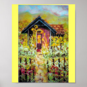 Poster Tournesol Shack d'impression…