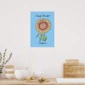 Poster Tournesol simplement magnifique (Cuisine)