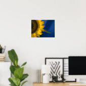 Poster Tournesol sur Bleu (Bureau à domicile)