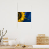 Poster Tournesol sur Bleu (Cuisine)