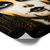 Poster Tournesol surréaliste face céleste (Coin)