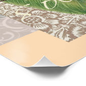 Poster Tournesol Vintage Damas Fleur Art (Coin)