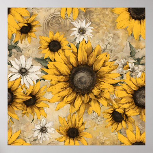 Poster Tournesols (Devant)