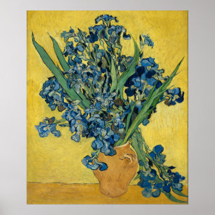 Poster Tournesols de Van Gogh - Art bleu et jaune audacie