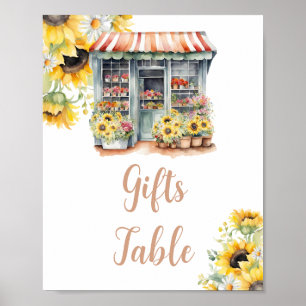 Poster Tournesols Hors De La Fête des mariées Du Marché T