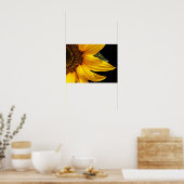 Poster Tournesols - Tournesol Customisé Modèle blanc (Cuisine)