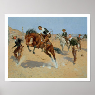 Poster Tournez-le lâche, Bill, c.1893 (l'huile sur la