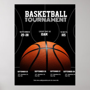 Poster Tournoi de basket-ball universitaire, Sport de bas