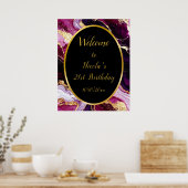 Poster Tournoi de marbre rouge et or de Bourgogne Anniver (Cuisine)