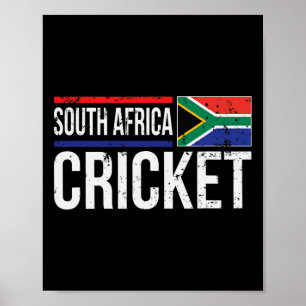 Poster Tournoi de match de cricket d'Afrique du Sud avec