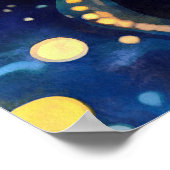 Poster Tournoyants de bleu et d'or 6 (Coin)
