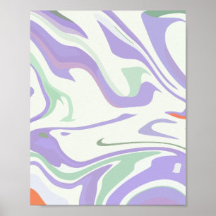 Poster Tournoyants pastel doux