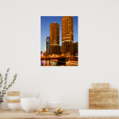 Poster Tours de Marina de Chicago (Cuisine)