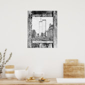 Poster Tours jumelles (Cuisine)