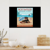 Poster Tourterelle Dog Beach (Cuisine)