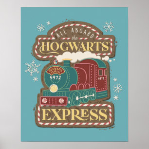 Poster Tous à bord de HOGWARTS™ Express Noël Cookie