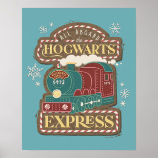 Poster Tous à bord de HOGWARTS™ Express Noël Cookie