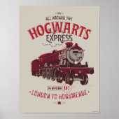 Poster Tous à bord de l'Express Hogwarts (Devant)