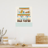 Poster Tous à bord des vagues rad (Cuisine)