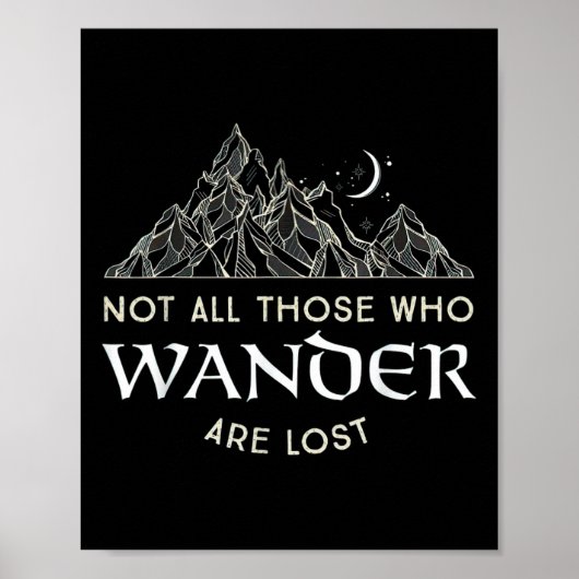 Poster Tous ceux qui errent ne sont pas perdus drôle rand (Devant)