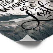 Poster Tous Ceux Qui Se Promènent Ne Sont Pas Perdus (Coin)