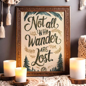 Poster Tous Ceux Qui Se Promènent Ne Sont Pas Perdus Aven