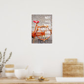 Poster TOUS CEUX QUI VEULENT NE SONT PAS PERDUS Typograph (Cuisine)