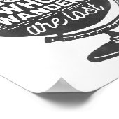 Poster Tous Ceux Qui Vont Ne Sont Pas Perdus | Voyage (Coin)