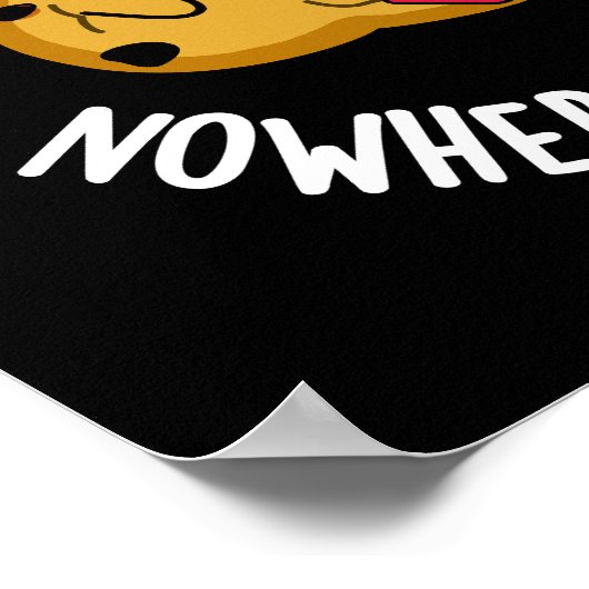 Poster Tous Habillés Et Nulle Part Pour Étouffer Pun Dark (Coin)