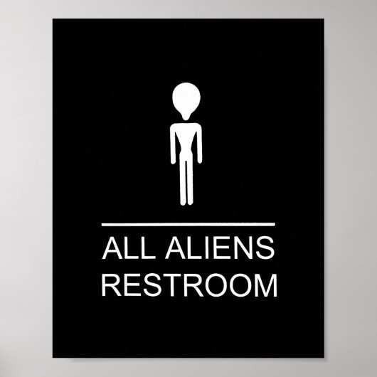 POSTER TOUS LES ALIENS RESTROOM (Devant)